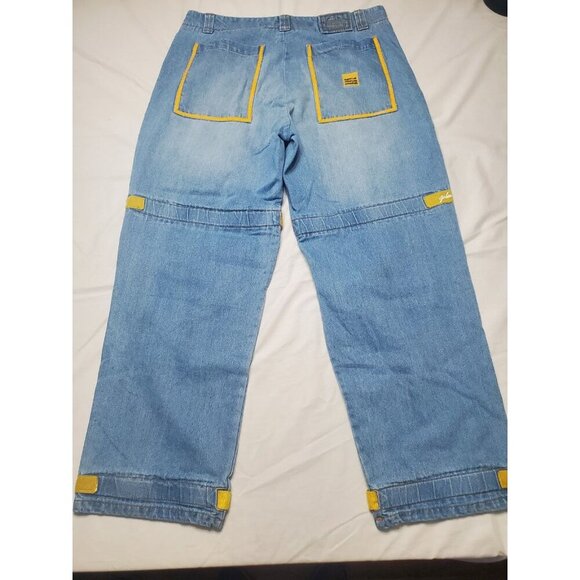 Marithe Francois Girbaud M+FG Sz 42M Shuttle Tape Denim Jeans 90s Baggy Y2K Wide - Picture 2 of 16